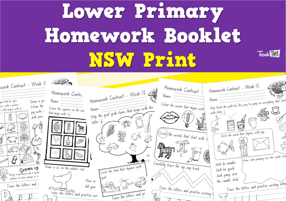 Lower Homework - NSW Print