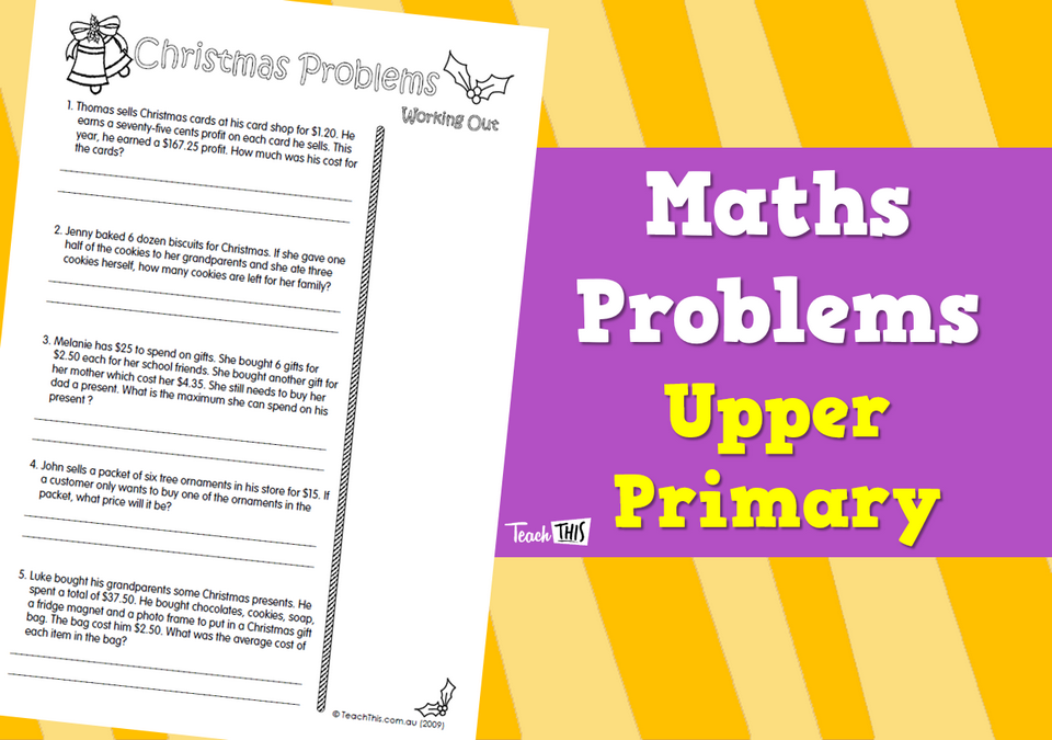 Maths Problems - Upper Primary