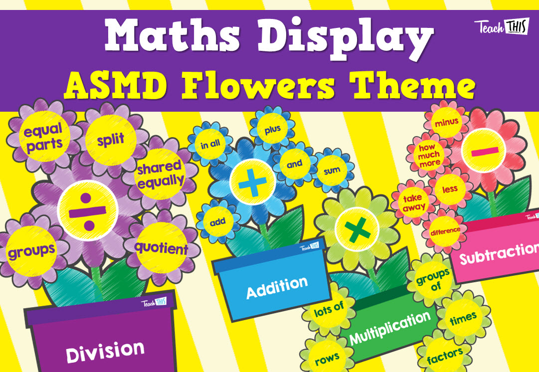 Maths Display - ASMD Flowers