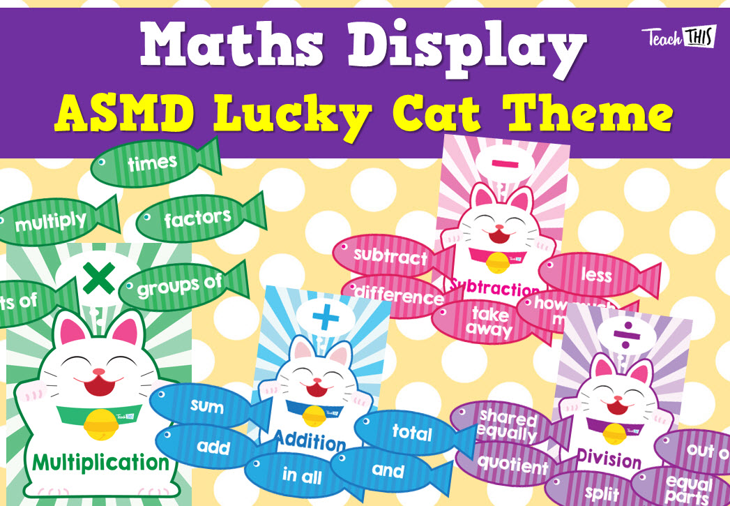 Maths Display - ASMD Lucky Cat With Fish