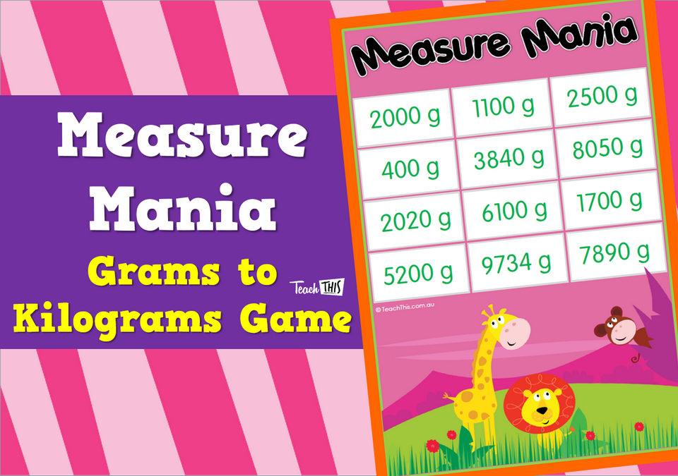 Measure Mania - Grams to Kilograms Game