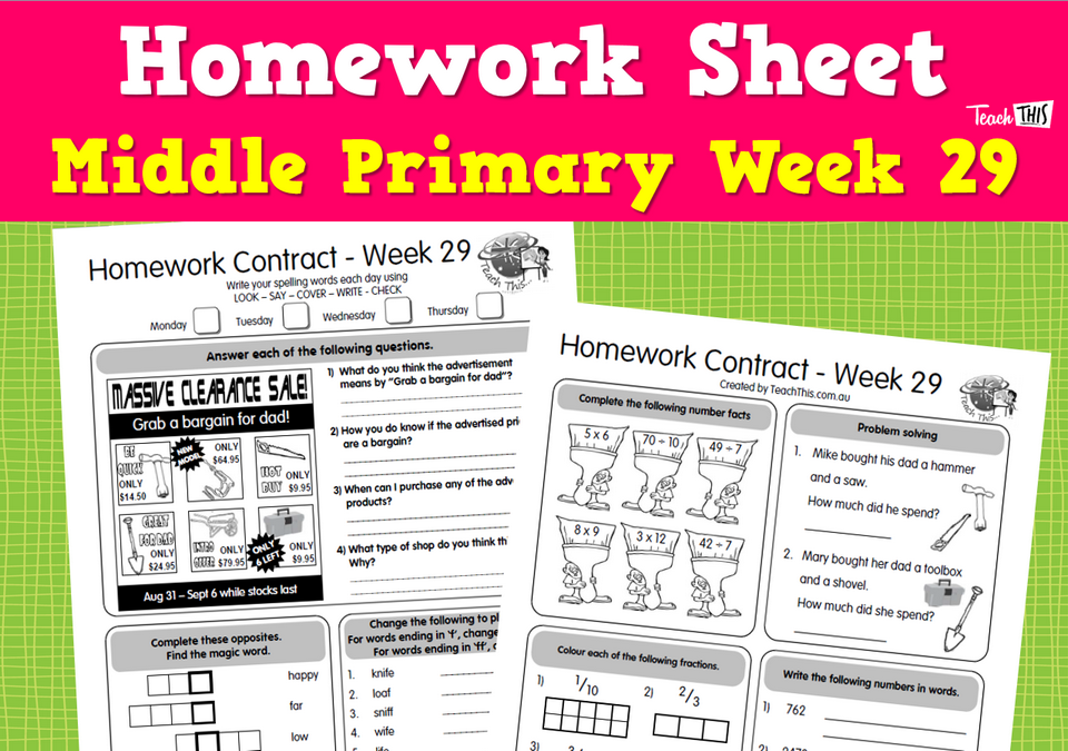 Middle Week 29
