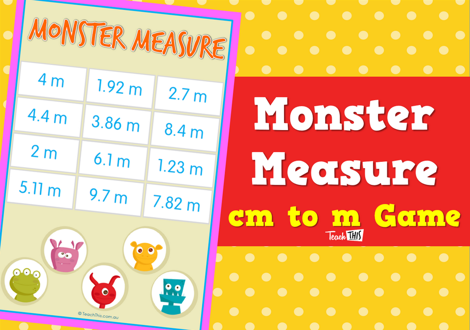 Monster Measure - cm to m Game