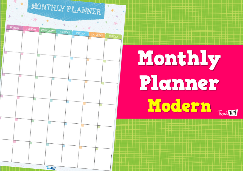 Monthly Planner - A3 Portrait 1