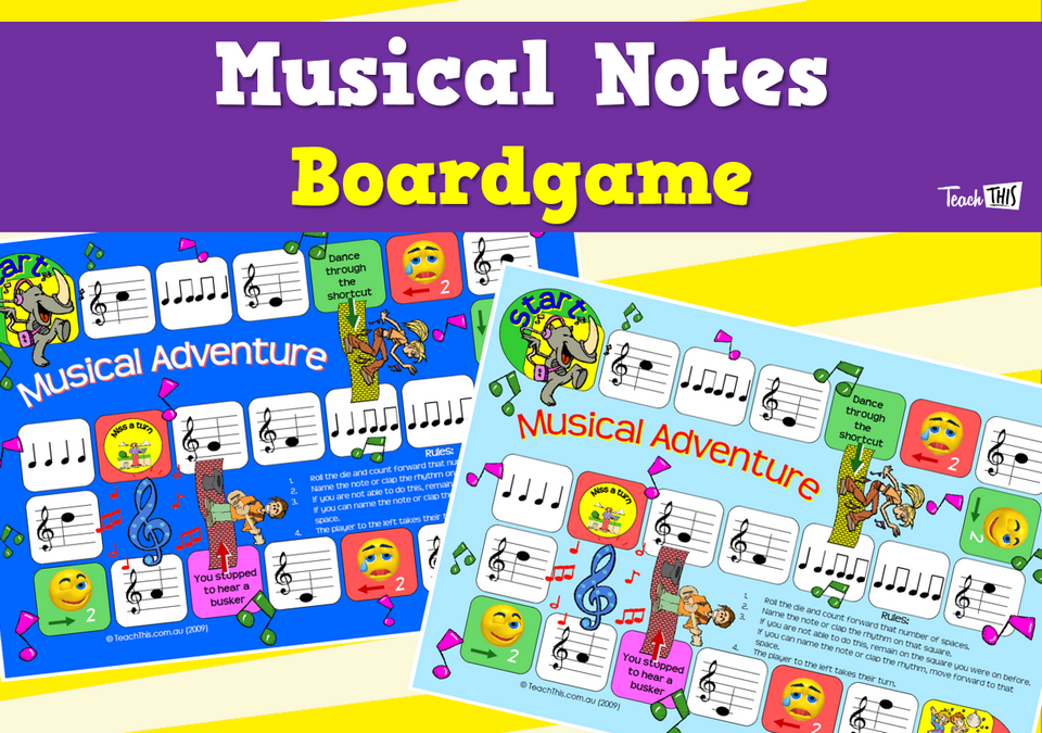 Musical Notes - Boardgame