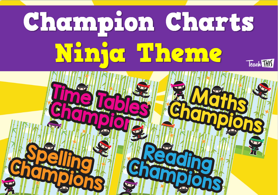 Ninja Spelling, Reading, Maths & Time Tables Champions