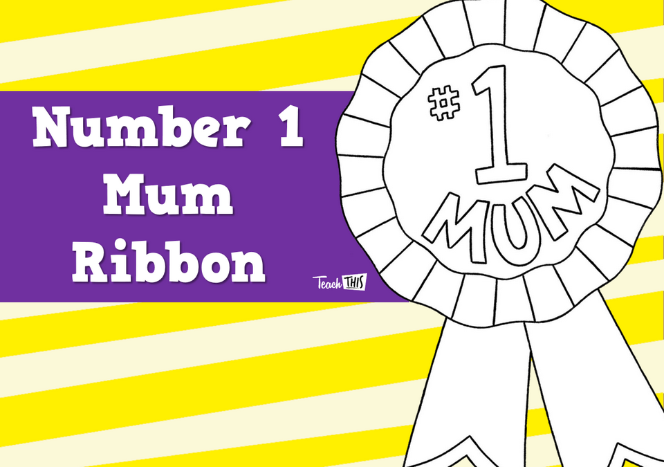 Number 1 Mum Ribbon