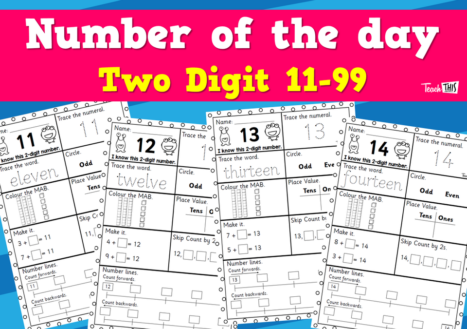 Number of the day Two digit 11 to 99