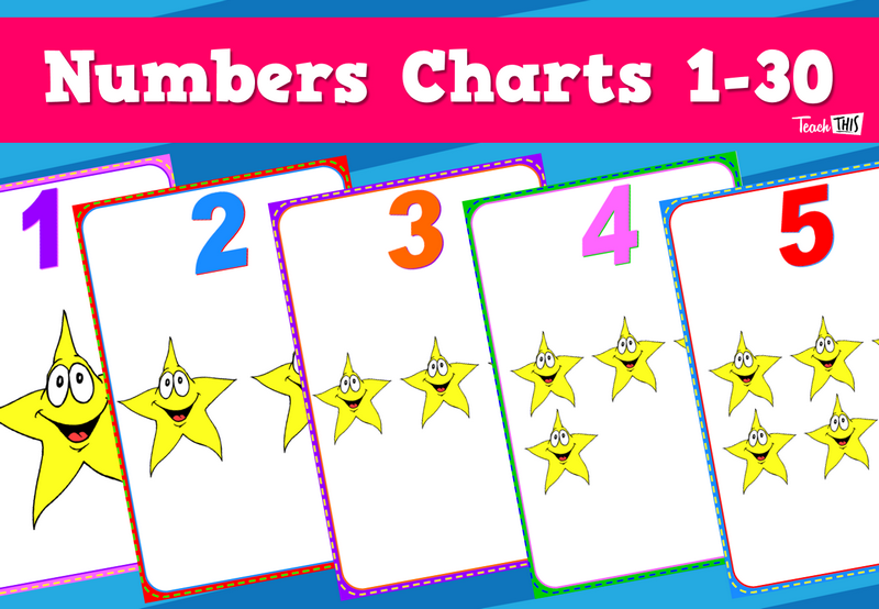 Numbers Charts 1-30