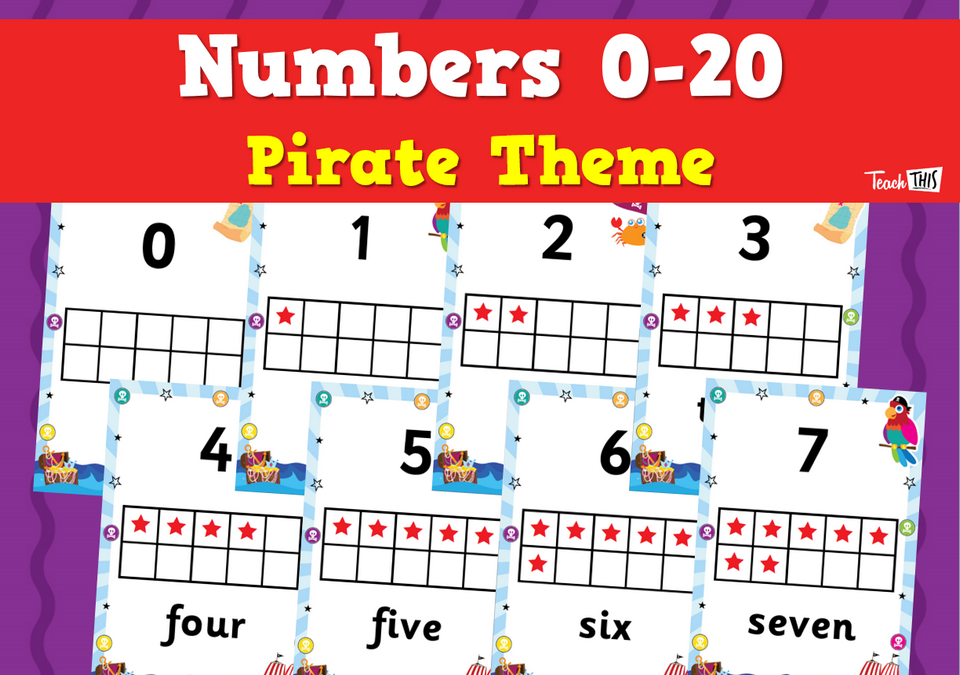 Numbers 0-20 - Pirate