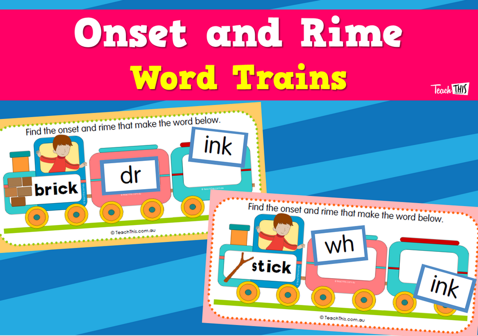 Onset and Rime Word Trains