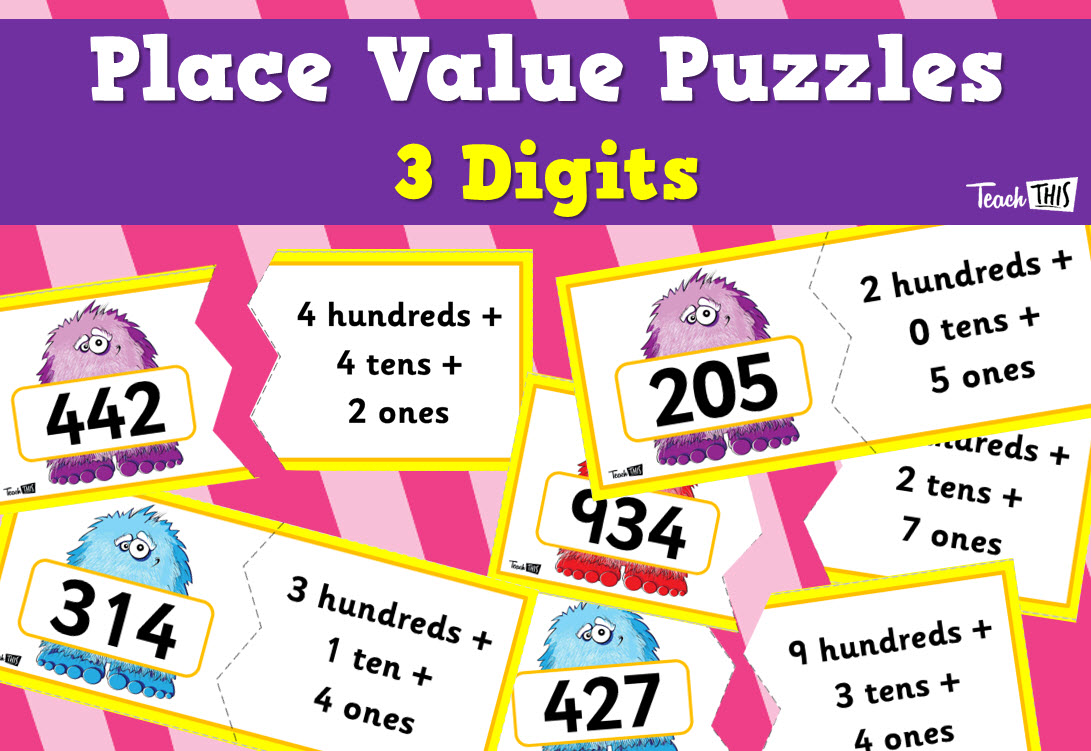 Place Value Puzzle - 3 Digit