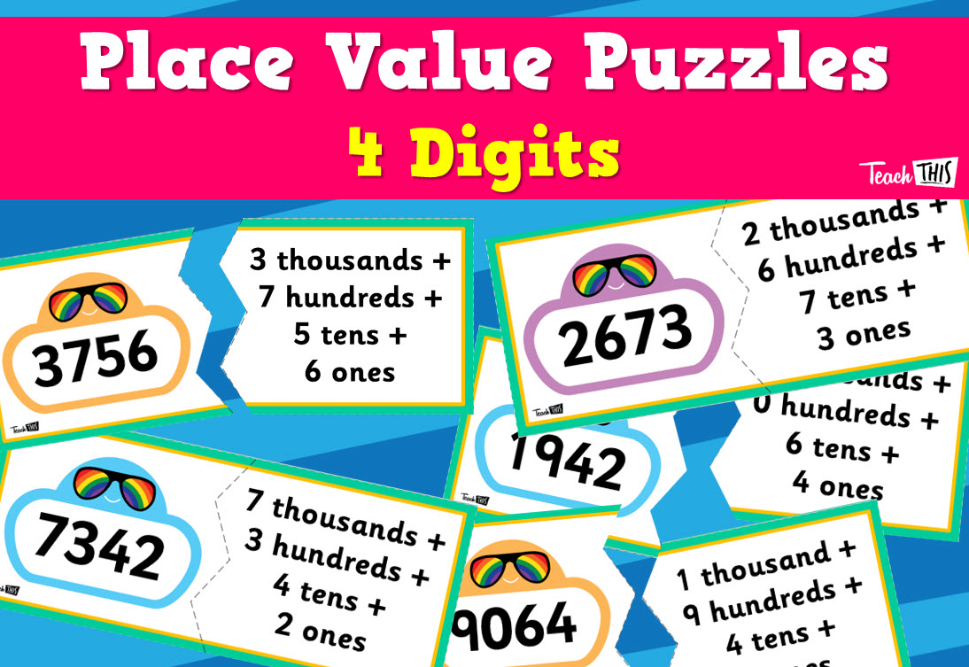 Place Value Puzzle - 4 Digit