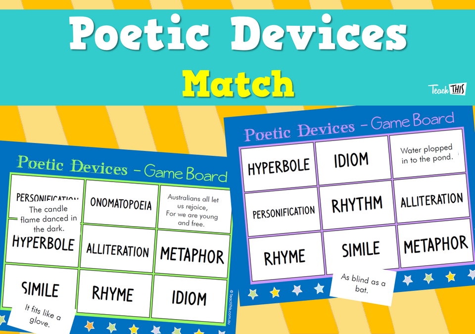 Poetic Devices Match