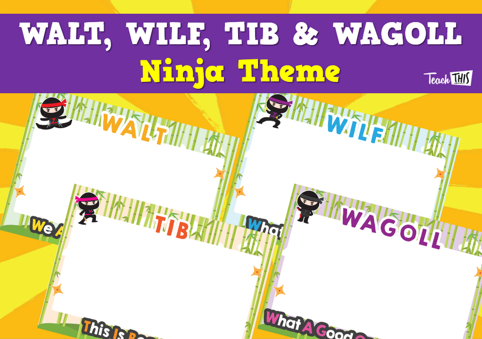 Poster - WALT, WILF, TIB & WAGOLL - Ninja