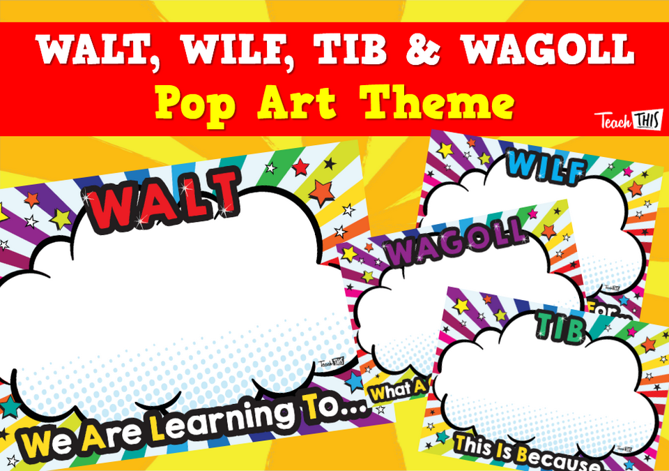 Poster - WALT, WILF, TIB & WAGOLL - Pop Art