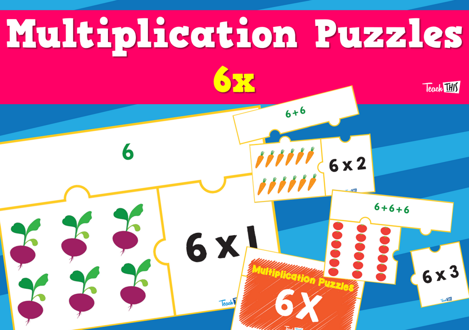 Multiplication Puzzle 6x