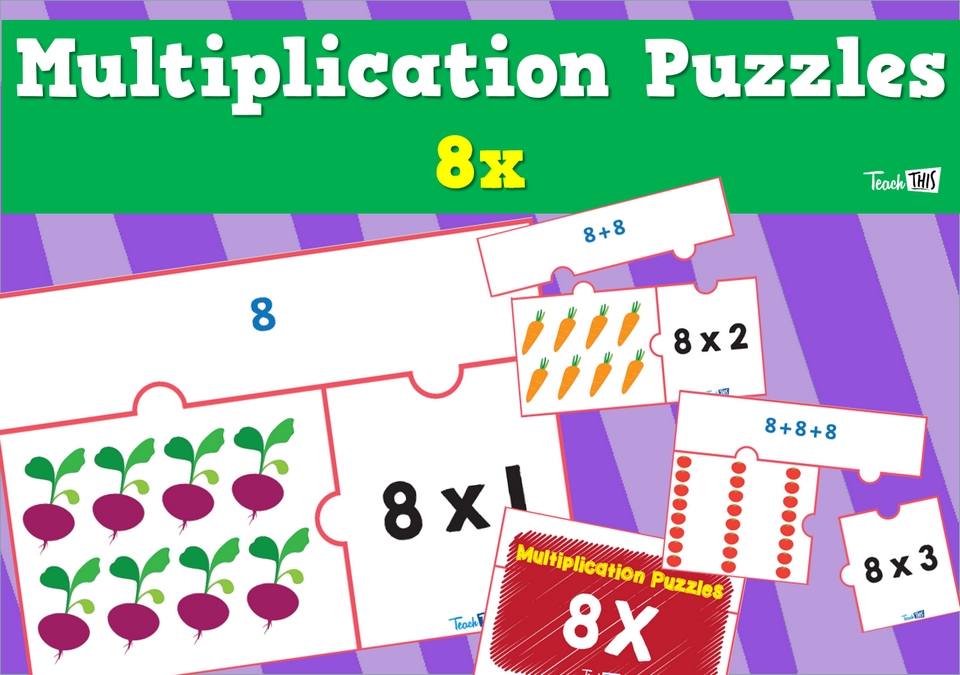 Multiplication Puzzle 8x