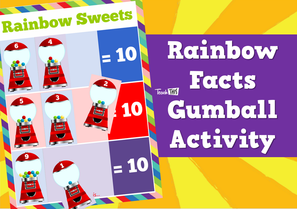 Rainbow Facts Gumball Activity