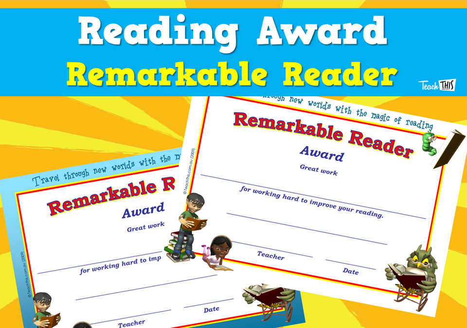 Reading Award - Remarkable Reader