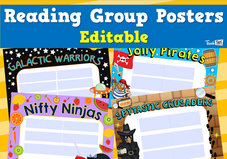 Reading Group Posters - Editable