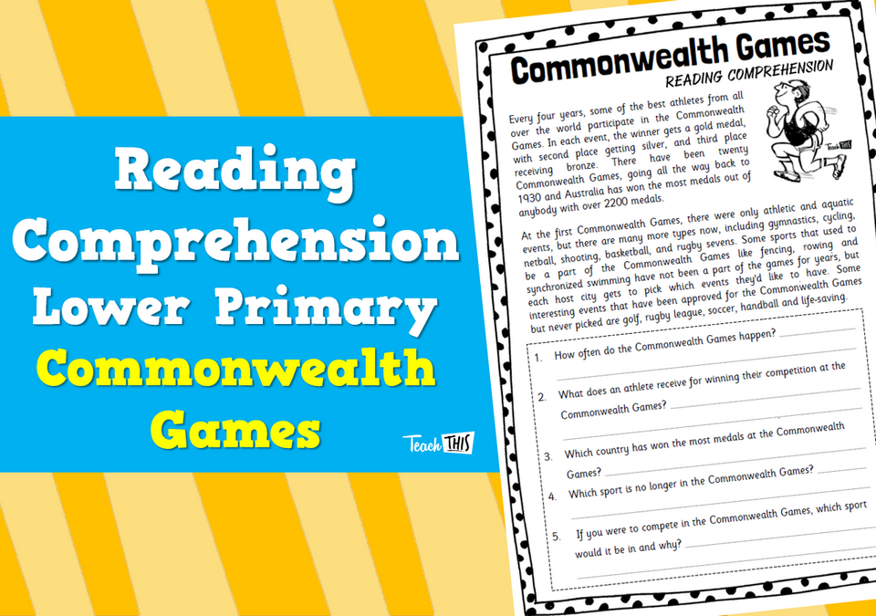 Reading Comprehension Lower Primary Commonwealth Games