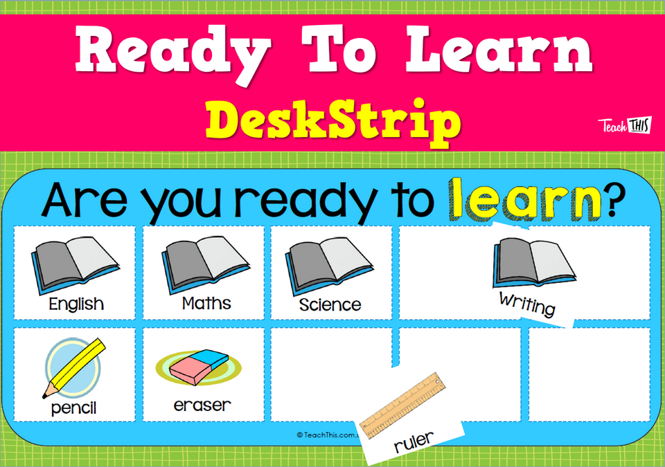 Ready To Learn - DeskStrip