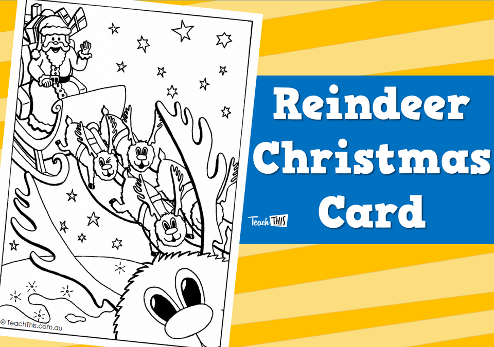 Reindeer - Christmas Card
