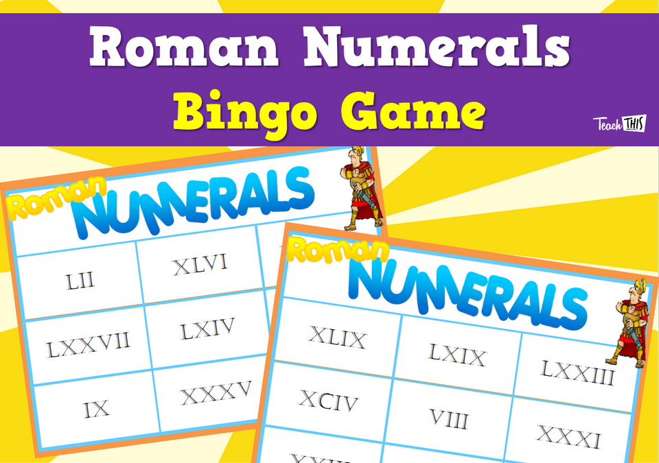 Roman Numerals Bingo
