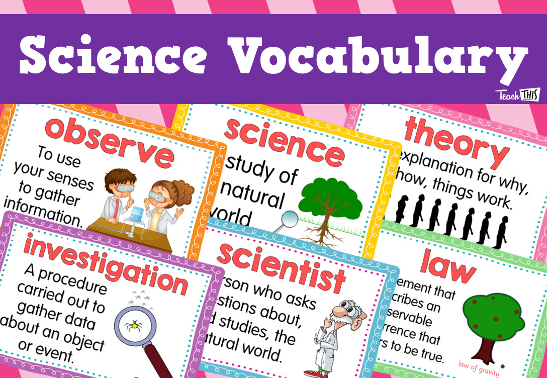 Science Vocabulary Cards