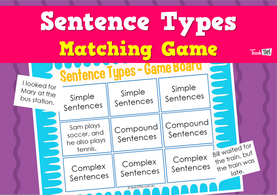Sentence Types Matching Game