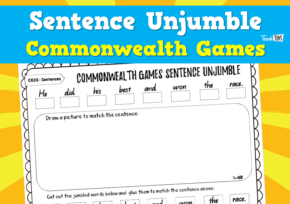 Sentence Unjumble Commonwealth Games