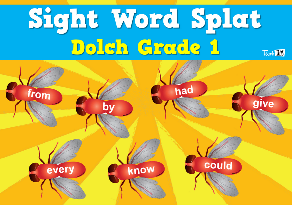 Sight Word Splat - Dolch Grade 1
