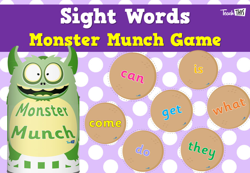 Sight Words - Monster Munch Game