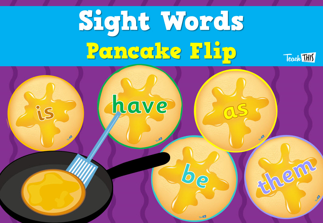 Sight Words - Pancake Flip Game