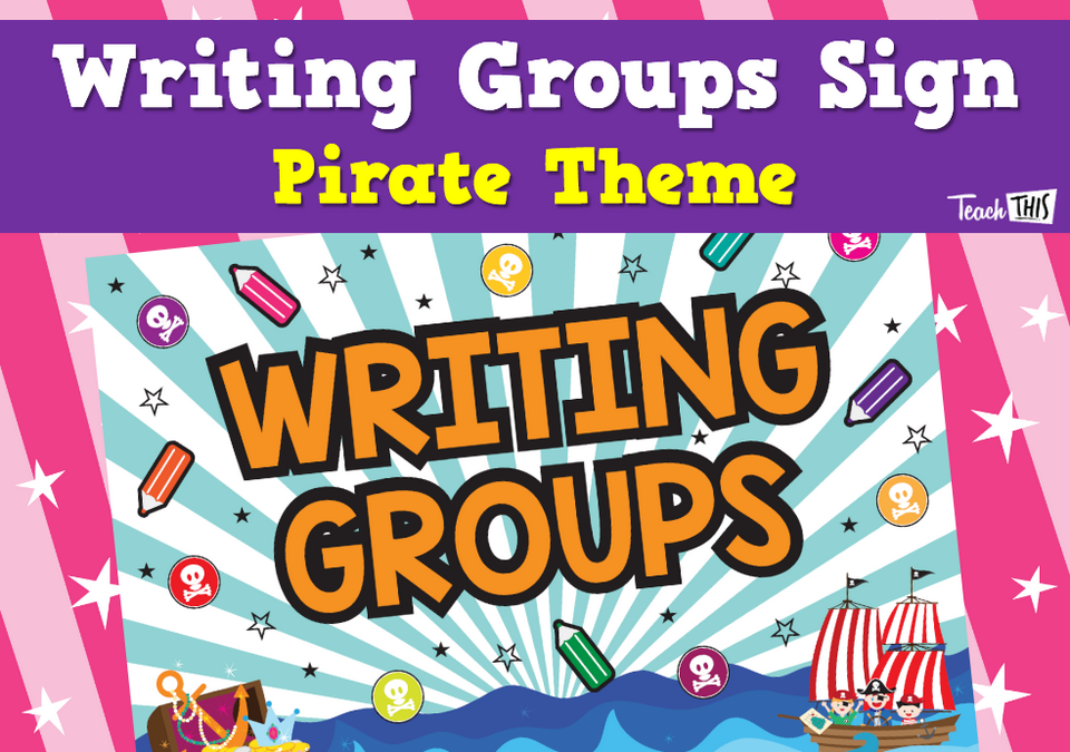 Writing Groups Sign - Pirate
