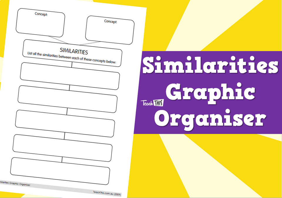 Similarities Graphic Organiser