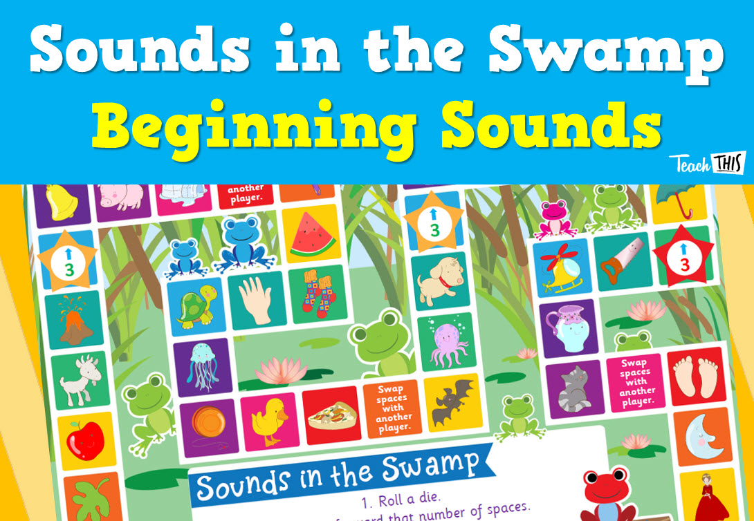 Sounds in the Swamp - Initial Sounds Board game