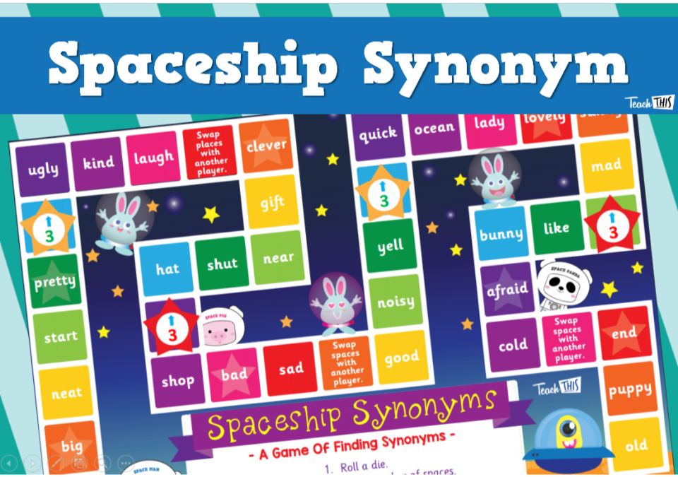 Spaceship Synonyms Boardgame
