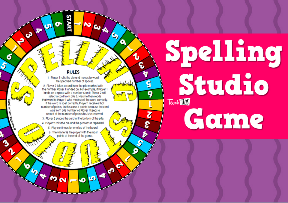 Spelling Studio Game - Dolch Word List