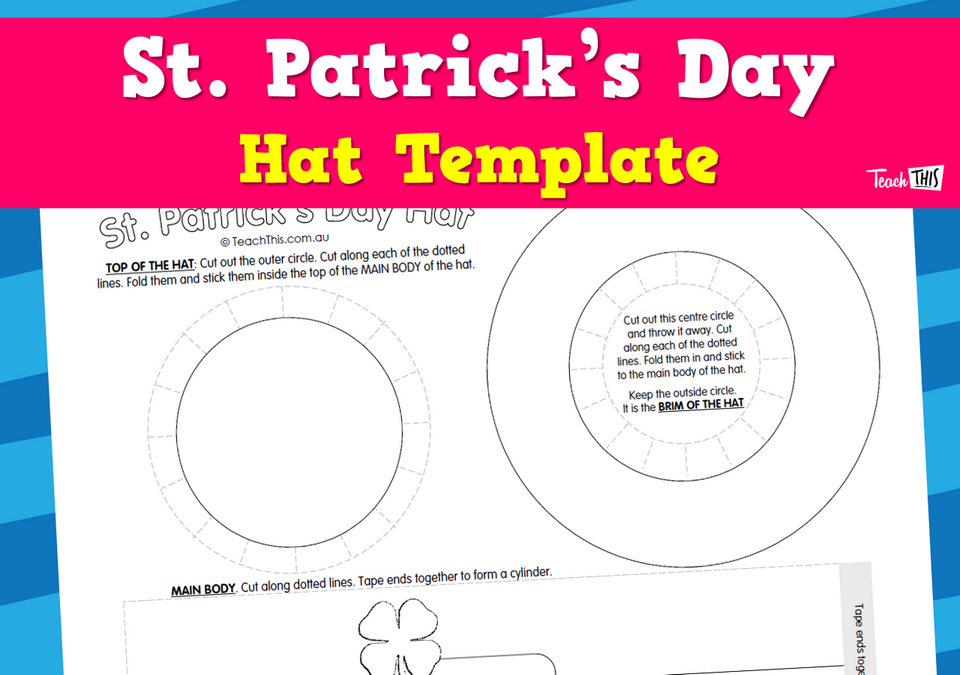 St Patrick's Day Hat Template