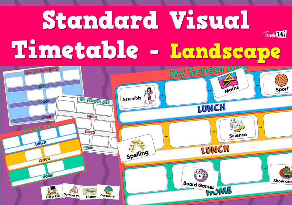 Standard Visual Timetable - Landscape