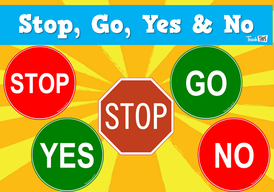 Stop Go Yes No