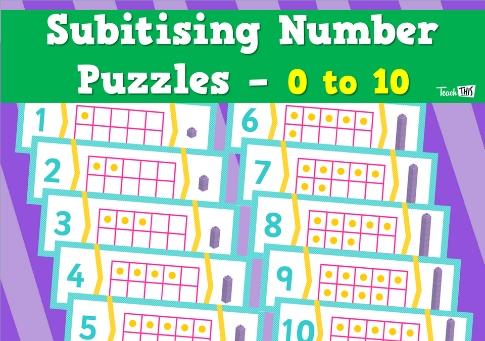 Subitising Number Puzzles - 0 to 10