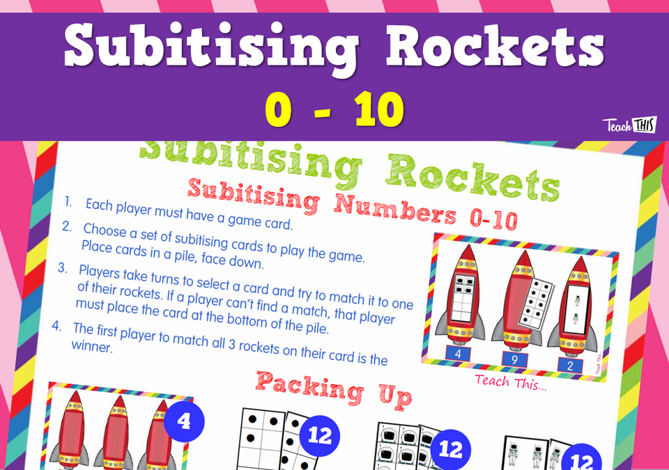 Subitising Rockets - 0-10