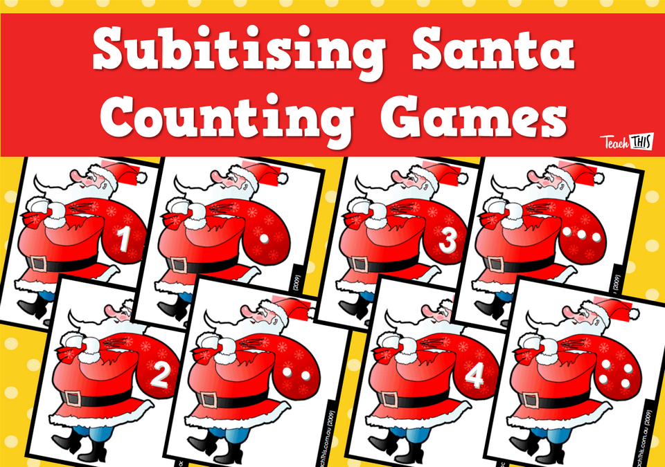 Subitising Santa Counting Games