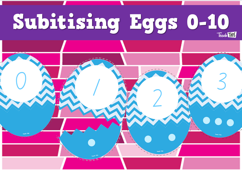 Subitising Eggs 0-10