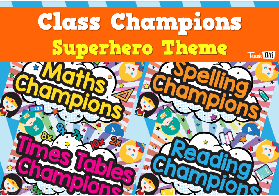 Superheroes - Spelling Reading Maths TimesTables Champions