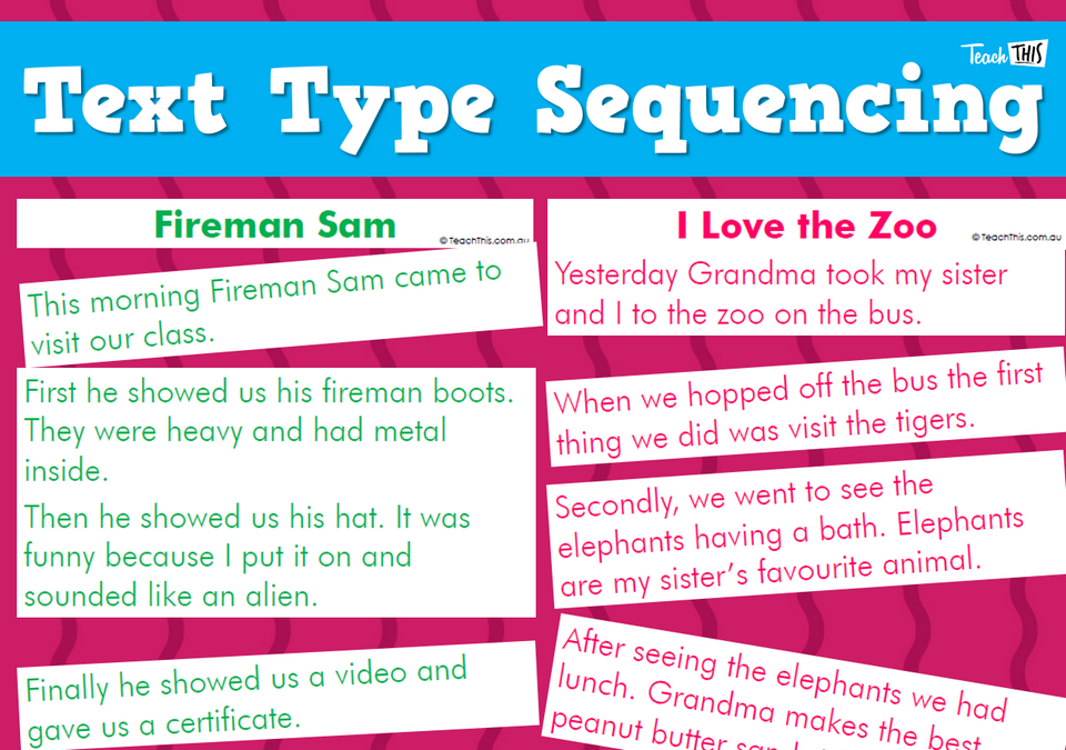 Text Type Sequencing