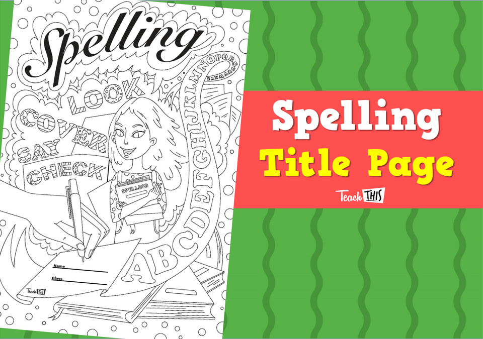 Title Page - Spelling